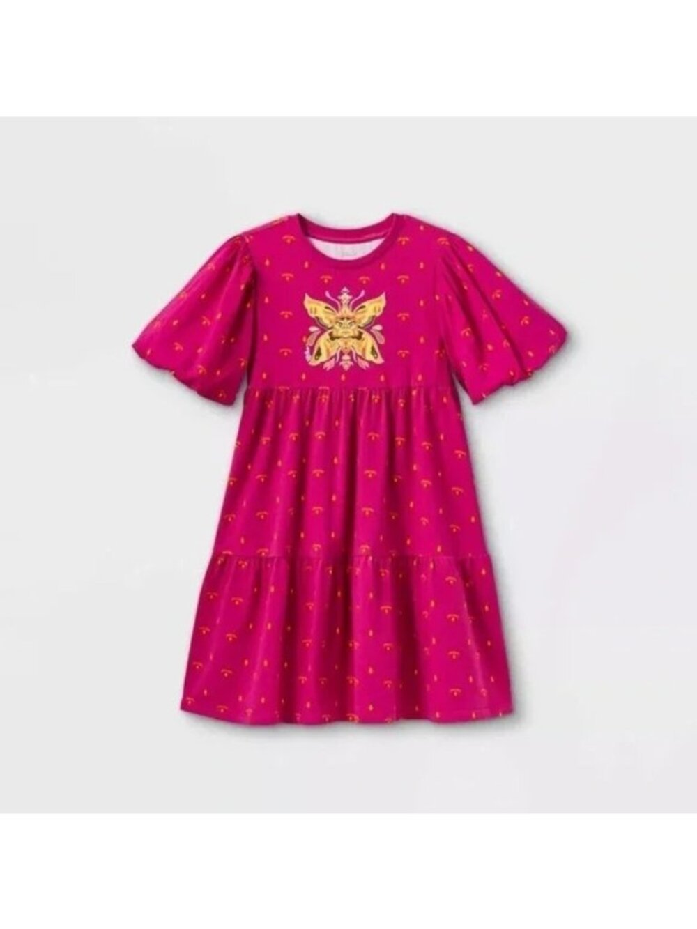 Girls' Disney Encanto Shift Dress - Pink - Size Large